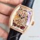 Franck Muller Skeleton 7 Days Power Reserve Rose Gold Diamond Copy Watch - Black Leather (3)_th.jpg